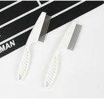 Red double sided lice comb for professional hair treatment and grooming