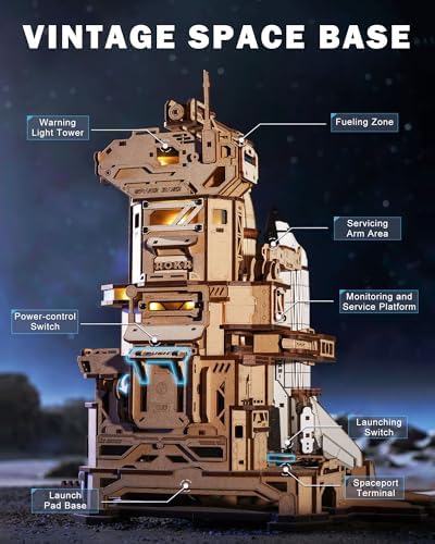 Close up of motorized mechanical gears on ROKR space shuttle kit
