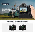 NEEWER EN-EL15c replacement batteries and dual channel USB charger kit close up