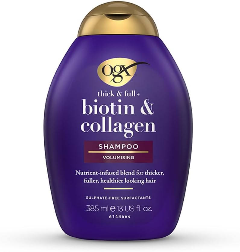 OGX Biotin and Collagen Volumizing Shampoo front view bottle