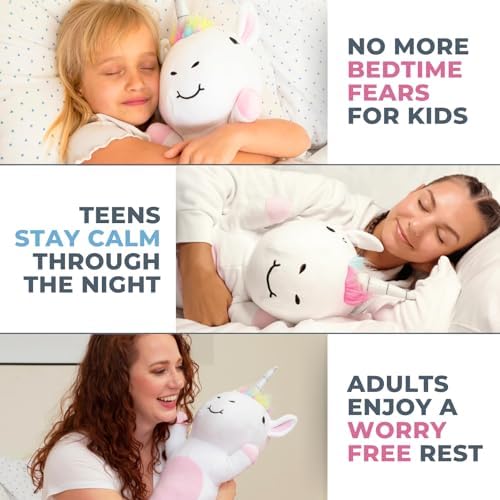 Hypoallergenic polyester plush body pillow being used as a toddler nap companion