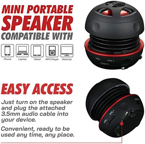 AYL electronic mini speaker system connected to a laptop computer