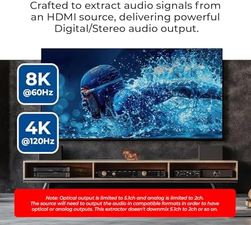 OREI soundbar audio adapter diagram demonstrating connectivity between a gaming console, television, and speaker system