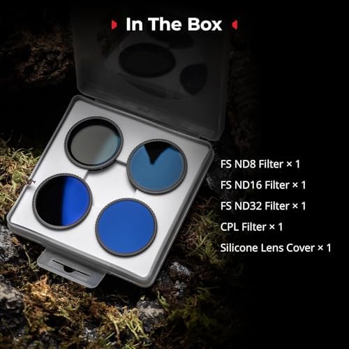 SmallRig protective lens cover and filter kit accessories layout