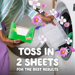 Gain Moonlight Breeze anti static sheet box showing the authentic fabric care packaging.