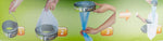 Top-down view of the authentic USA imported cat litter bin refill cartridge for hygienic waste management.
