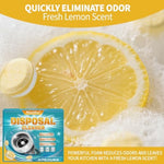 Close up of septic safe disposal cleaner tablet