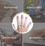 Pack of eight Sumifun silicone protectors demonstrating proper placement on the thumb and index finger.