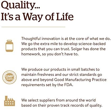 Authentic Solgar heart health supplement bottle highlighting the Kaneka Q10 cellular energy formula