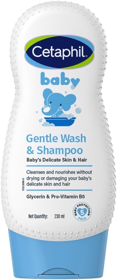 Cetaphil baby gentle wash and shampoo front view bottle