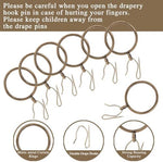 TXZWJZ 1.25 inch rustproof drapery rings with eyelets