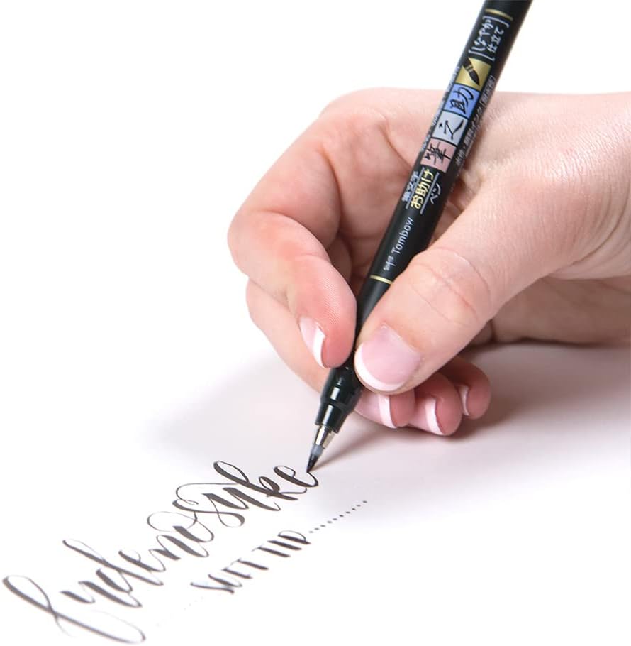 Fudenosuke Brush Pen, Soft Tip, Black - Image 5