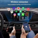 OTTOCAST 4 in 1 car dongle showing screen mirroring video capabilities at 2K 60Hz resolution