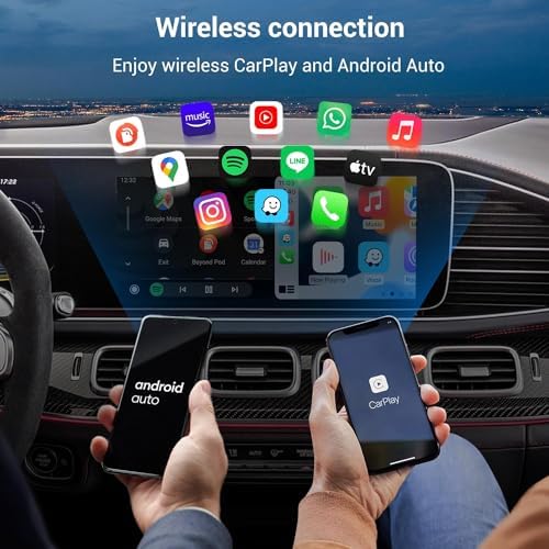 OTTOCAST 4 in 1 car dongle showing screen mirroring video capabilities at 2K 60Hz resolution