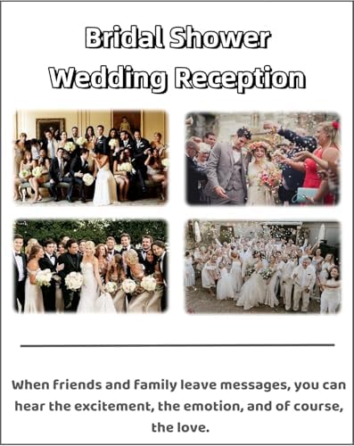 RetroVox audio guest book phone displayed at a wedding reception