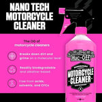 Muc-Off motorbike wash bottle nozzle and spray applicator closeup