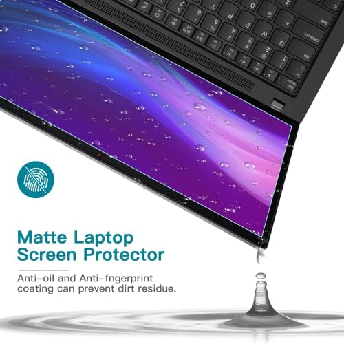 Laptop screen with fingerprint and scratch resistant coating