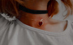 Famdecor Halloween costume jewelry red heart choker accessory