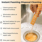 SplaShh foaming powder packets for garbage disposal