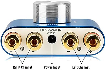 Facmogu F900S compact 160W amplifier alongside the included 12V 5A power adapter
