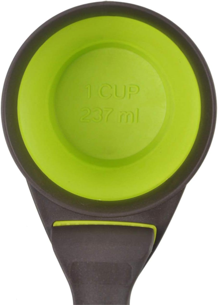 Acronde collapsible pet measuring cup displayed flat for storage