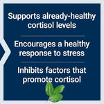 Life Extension Cortisol Stress Balance packaging side view with usage instructions