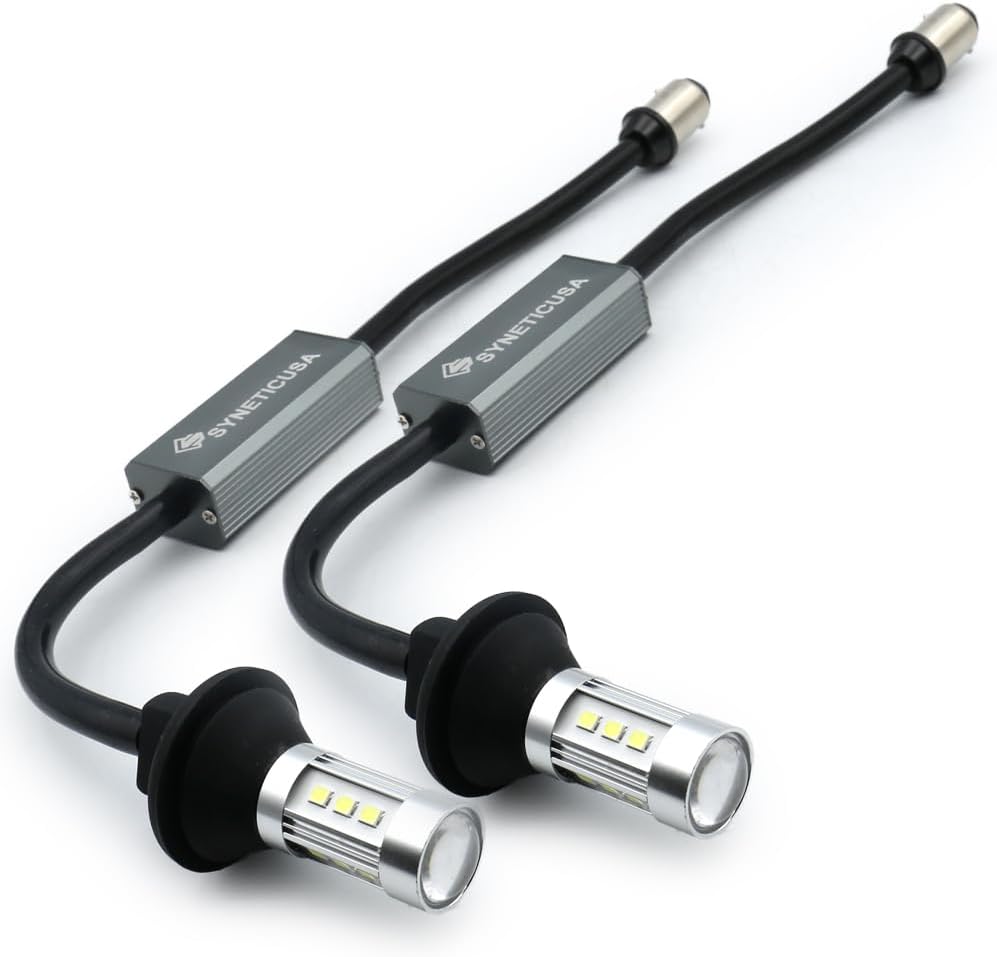 Syneticusa 7443 Error Free Type 2 Switchback 33-LED Turn Signal Lights | Canbus Ready DRL Dual Color No Hyper Flash Light Bulbs Built-in Resistors All in One -White/Amber Yellow 2 Pack - Image 12