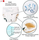 Close up view of the thick six layer absorbent lining inside Joyo Roy potty training pants