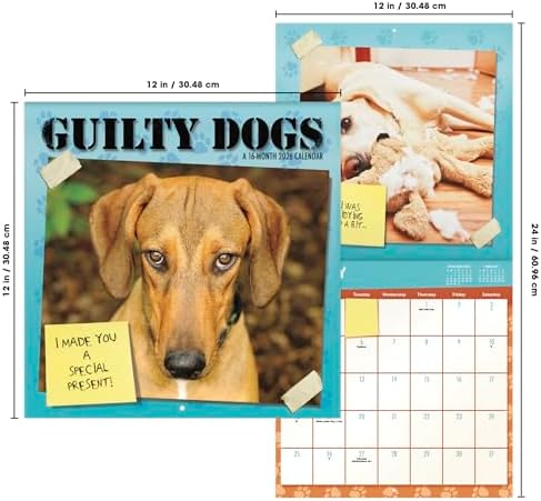 2026 Guilty Dog Wall Calendar - Image 8