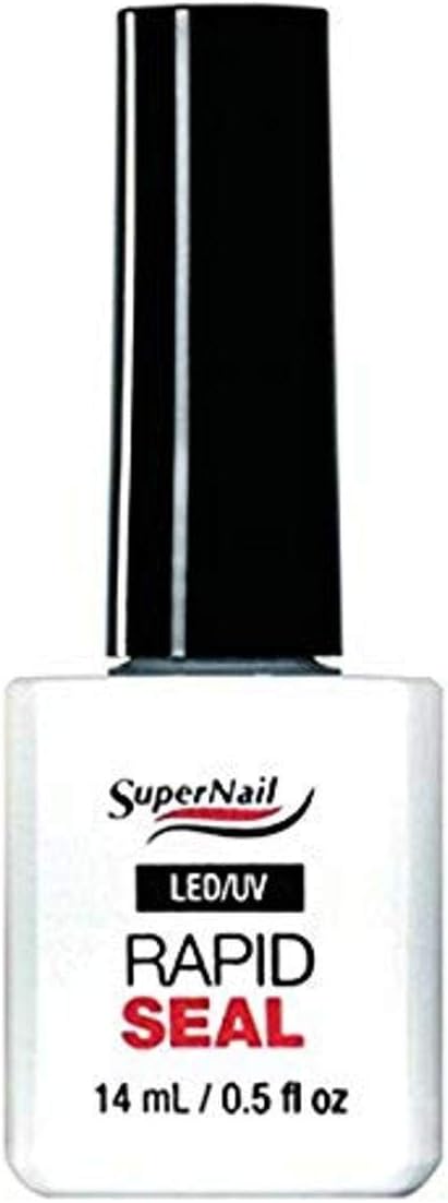 Super Nail LED and UV Rapid Seal front view gel top coat bottle