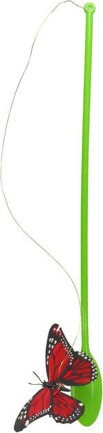 Catstages Tail Teaser Air Prey Cat Wand Toy for Indoor Cats, Interactive Cat Toy with 2 Feathered Catnip Toys, Crinkle Sounds, and Durable Rope for Leaping Play, Blue - Image 11
