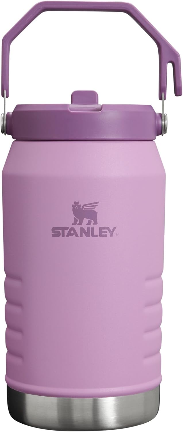 Stanley IceFlow Flip Straw Jug with Handle 64 oz| Twist On Lid and Flip Up Straw | Leak Resistant for Travel and Sports | Insulated Stainless Steel | BPA-Free | Rose Quartz - Image 11
