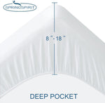 Springspirit mattress protector waterproof TPU backing detail