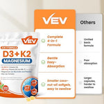 High potency D3 K2 MK-7 softgels supplement facts