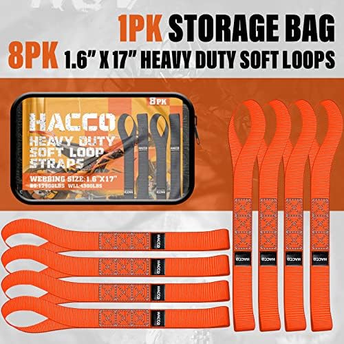 Soft loop tie down straps securing a dirt bike frame