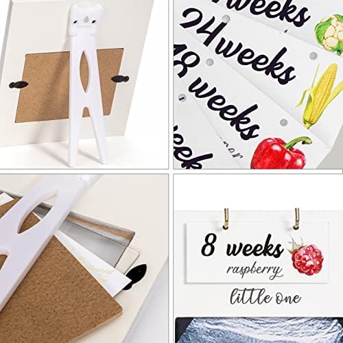 Jwitao imported pregnancy announcement prop frame being held for a social media update photo