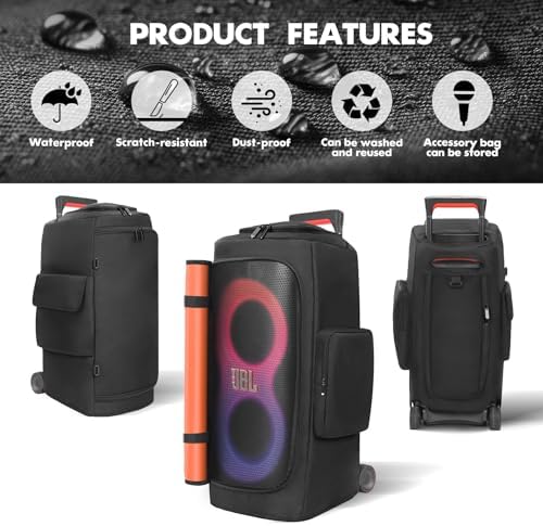 Rear view of the MRINCA imported protective case showing snug fit and premium heavy-duty stitching