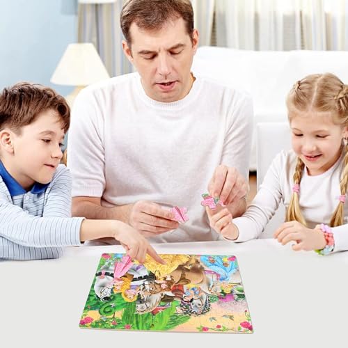 Bexido kids learning puzzle stored securely inside open metal storage tin