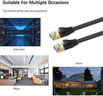 Professional installation view of Senetem Cat 7 Ethernet cable