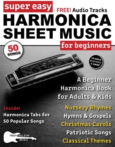Super Easy Harmonica Sheet Music for Beginners: A Beginner Harmonica Book for Adults and Kids—50 Popular Songs with Big Letter Notes and Harmonica TAB! (Large Print Letter Notes Sheet Music) - Image 2