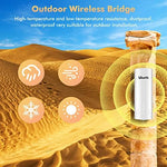 Authentic UeeVii 3km range outdoor access point kit box packaging for long distance networking.