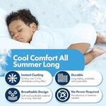 GML bedding supplies toddler bed cooling mat highlighting premium stitched borders