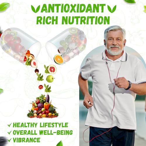 Premium USA made whole food energy supplement pack on a clean commercial background.