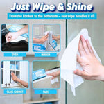 Resealable moisture lock pack of Air Jungles multi surface glass wipes for home and auto.