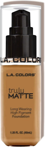 L.A. COLORS Truly Matte Foundation, Sand CLM356 - Image 11
