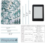 Front view of Wisplume dragon print tablet pouch for Kindle