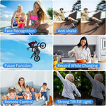 4K Ultra HD Video Camera Camcorder 48MP Digital Recorder with Wireless Lavalier Microphone for Vlogging YouTube Travel,18X Digital Zoom Camcorder with Remote, 32GB Card - Image 6