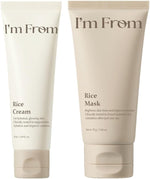 I'm From Rice Skin Flooding Duo set featuring toner and essence bottles.