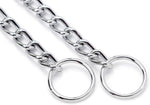 Durable no pull metal chain choker for large breed dogs walking