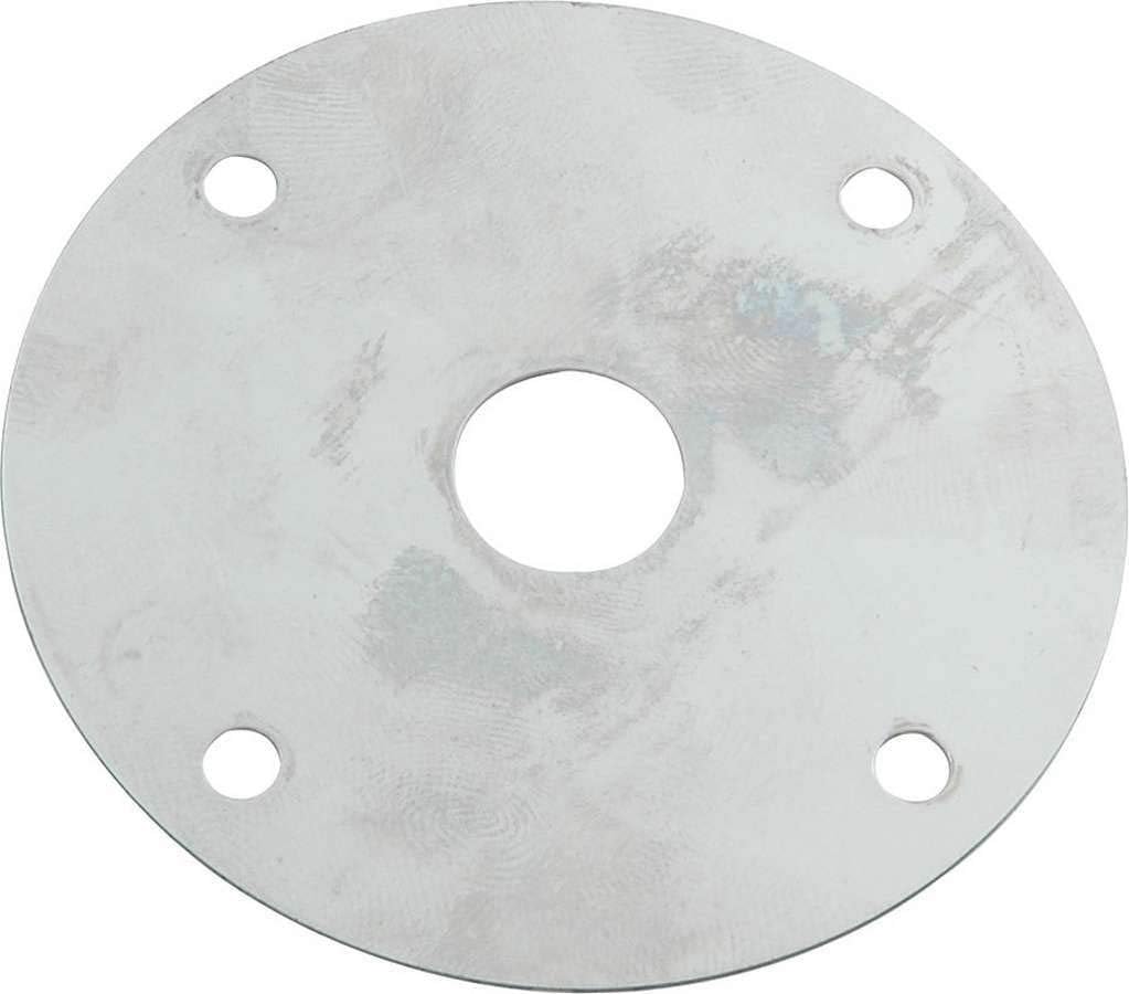 Allstar Performance chrome steel hood pin scuff plate set front view